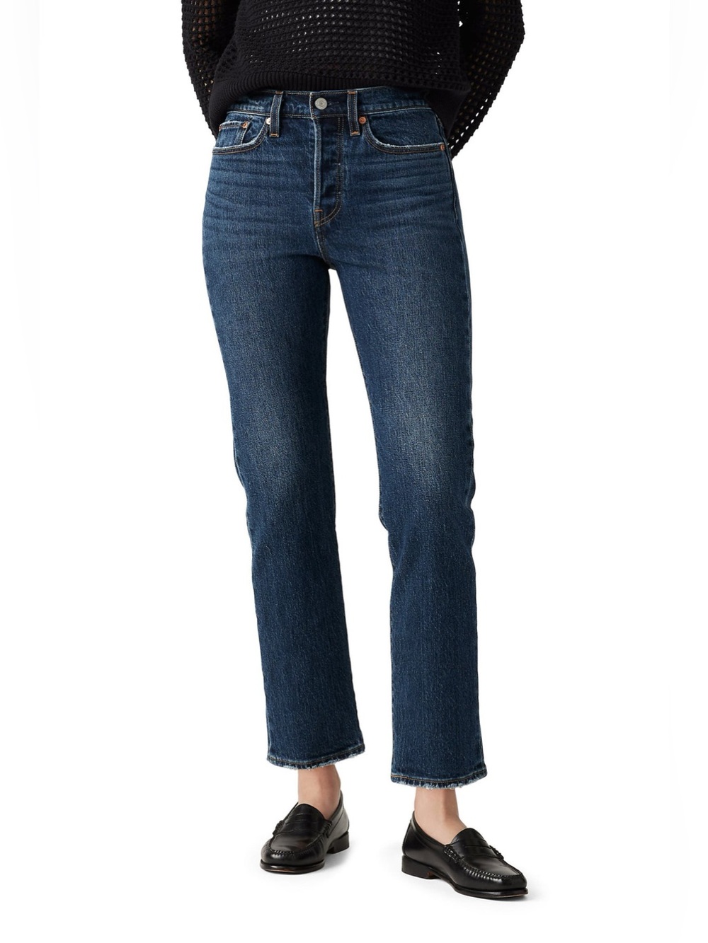 Levi’s Wedgie High Waist Crop Straight Leg Jeans
